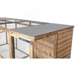 Houten Volière met nachthok Iris, Dieren en Toebehoren, Vogels | Hokken en Kooien, Ophalen of Verzenden, Nieuw, Hout, Volière