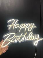 Happy birthday neon sign  Feestelijke LED Neon Lamp, Ophalen of Verzenden, Zo goed als nieuw, Verjaardag