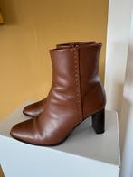 Max Mara cognac kleur leren enkellaars laarsjes mt 36,5 CHCS, Bruin, Ophalen of Verzenden, Zo goed als nieuw, Lage of Enkellaarzen