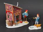 Lemax kerst visser schuurtje kerstdorp kersthuisjes haven, Ophalen of Verzenden, Zo goed als nieuw