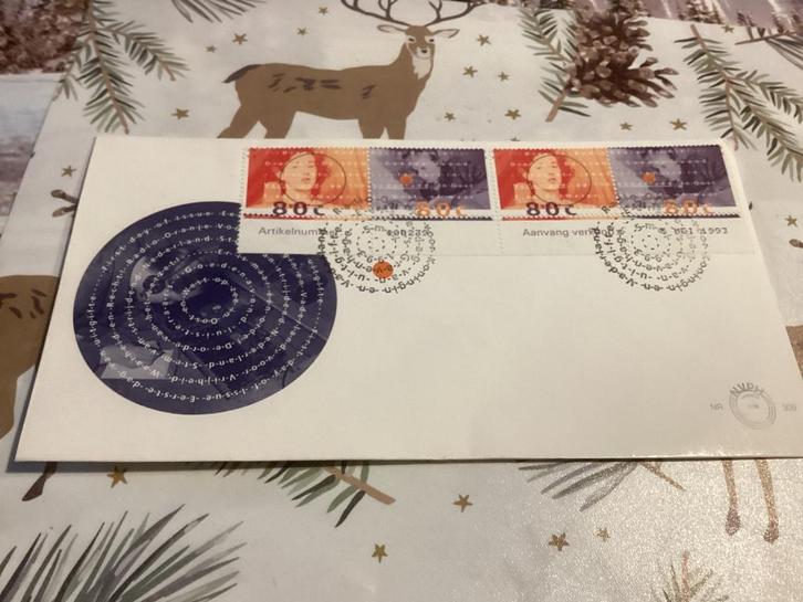 No6441 Afwijkend E309 strip van 4 met tab Heb ook Albums, Postzegels en Munten, Postzegels | Eerstedagenveloppen, Onbeschreven