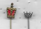 2 KRONEN SPELDEN, Ophalen of Verzenden, Gebruikt, Overige onderwerpen, Speldje of Pin