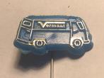 Plastic VERMAAT VW TRANSPORTER Speld (Blauw/Goudkleur)., Verzenden, Zo goed als nieuw, Transport, Speldje of Pin