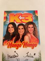 K3 Mango Mango Handtekeningkaartje, Verzamelen, Ansichtkaarten | België, Ophalen of Verzenden