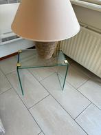 Glazenbijzet tafeltje, Huis en Inrichting, Ophalen, Zo goed als nieuw, 25 tot 50 cm, Rechthoekig