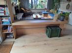 Houten bankstel, Huis en Inrichting, Ophalen, Hout, Gebruikt, 75 tot 100 cm