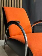 ACTIE!! Gelderland 5770 Stoel - Oranje/Zwart, Huis en Inrichting, Fauteuils, Minder dan 75 cm, Zo goed als nieuw, 50 tot 75 cm