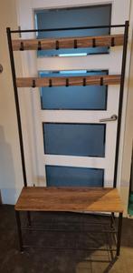 Mooie kapstok met bankje en schoenenrek, Huis en Inrichting, Woonaccessoires | Kapstokken, Ophalen, Zo goed als nieuw, Metaal