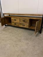 Dressoir van massief Mango metaal 190 cm breed  laagsteprijs, Nieuw, 150 tot 200 cm, Minder dan 100 cm, 25 tot 50 cm