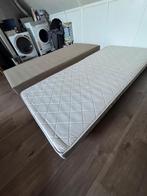 Boxspring 90x200 - Gebruikt, Gebruikt, 90 cm, Eenpersoons, Beige