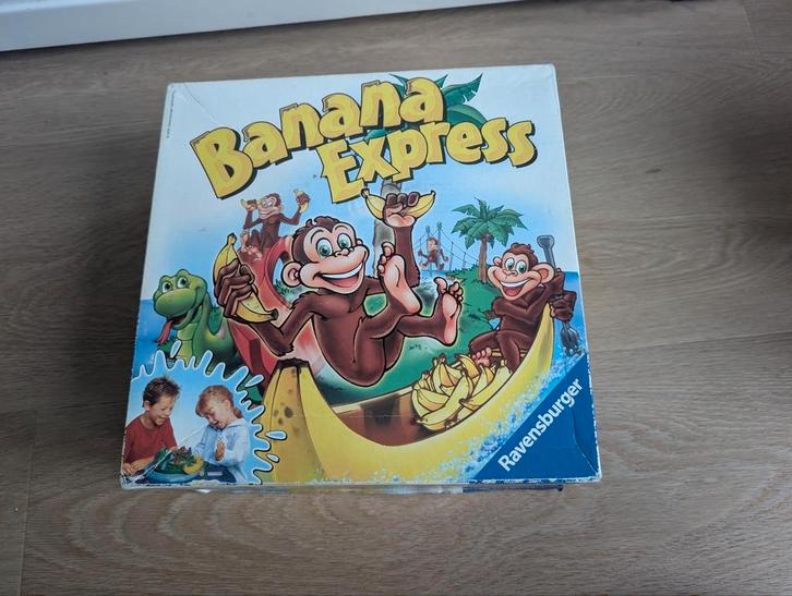 Banana Express spel, leuk gezelschapsspel compleet, Hobby en Vrije tijd, Gezelschapsspellen | Bordspellen, Zo goed als nieuw, Drie of vier spelers