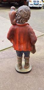 Vintage gispen beeld zigeuner-, kermis-, draaiorgel jongen., Ophalen