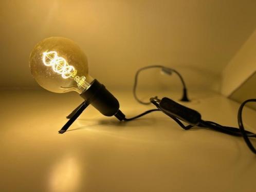 Lucide PUKKI - Tafellamp - LED - E27 - 1x5W 2200K - Zwart, Huis en Inrichting, Lampen | Tafellampen, Zo goed als nieuw, Minder dan 50 cm