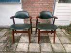 2 vintage koehoorn stoelen, Huis en Inrichting, Stoelen, Ophalen, O, O, O