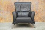ZGANieuw blauwe leren Rolf Benz 322 design fauteuil