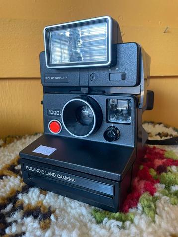 Vintage jaren 70/80 zwarte Polaroid camera beschikbaar voor biedingen