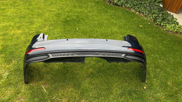 Audi A6 C8 Achterbumper + diffuser Firmamentblauw 2018-2023, Auto-onderdelen, Carrosserie en Plaatwerk, Bumper, Audi, Gebruikt