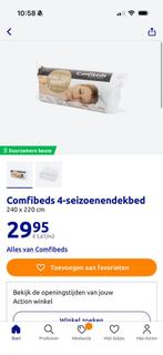 4 seizoenendekbed 240x220, Wit, Tweepersoons, Ophalen of Verzenden, Deken of Dekbed