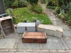 Oude timmermanskisten brocante, Ophalen, Minder dan 50 cm, Gebruikt, 50 tot 100 cm