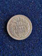 1937 Wilhelmina 10 Cent - Zilver, Zilver, Ophalen of Verzenden, 10 cent, Koningin Wilhelmina