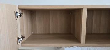 3 ikea besta wandmeubel kastjes met ophangrails - afbeelding 4