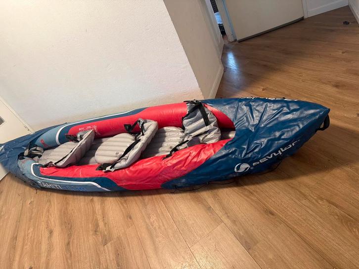 Sevylor Tahiti Plus opblaasbare kajak – 3 zitplaatsen, Watersport en Boten, Windsurfen, Zo goed als nieuw, Zeil, Ophalen of Verzenden
