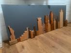Grote 3d houten New York plaat, blikvanger, design, Huis en Inrichting, Woonaccessoires | Wanddecoraties, Ophalen of Verzenden