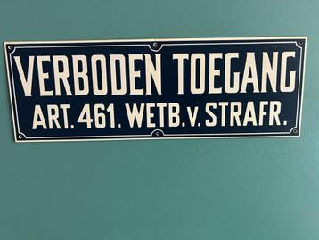 Bord verboden toegang beschikbaar voor biedingen