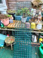 5 ijzeren groene tuinhekjes, Ophalen, Gebruikt, Minder dan 10 meter, Raster