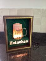 Lichtreclame Heineken bubbelend, Ophalen of Verzenden, Gebruikt, Lichtbak of (neon) lamp