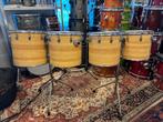 Ludwig Blue/Olive Badge “Butcher Block” Concert Toms, Muziek en Instrumenten, Percussie, Ophalen, Gebruikt, Ludwig, Ludwig