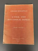 Piano boek folk and rhythmical dances 4 hands gersrd Hengeve, Ophalen of Verzenden, Gelezen