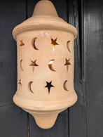 Terracotta Lantaarn Maan & Ster, Huis en Inrichting, Lampen | Wandlampen, Ophalen, Gebruikt, Overige materialen, Bohemian