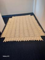 2 persoons gehaakte katoenen Beddensprei., Ophalen of Verzenden, Gebruikt, Tweepersoons, Wit