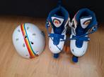 Rolschaatsen K3+ bescherming en helm maat 34/37, Ophalen of Verzenden, Verstelbaar, Zo goed als nieuw, Kinderen