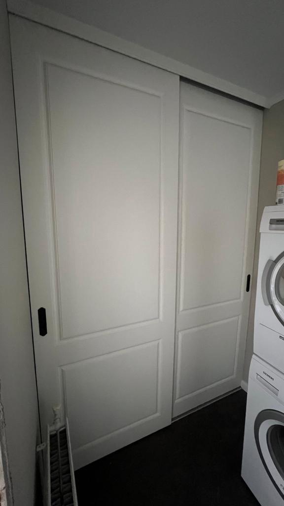 Schuifwanden van kuntstof!, Huis en Inrichting, Kasten | Kledingkasten, Zo goed als nieuw, 200 cm of meer, 50 tot 100 cm, Ophalen of Verzenden