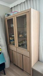 Houten vitrinekast uitstekende staat, Huis en Inrichting, Kasten | Vitrinekasten, Ophalen, Zo goed als nieuw, 25 tot 50 cm