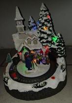 Kersthuisje met kerstman, trein, verlichting, muziek, Diversen, Kerst, Ophalen, Gebruikt