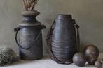 Oude houten Himachal pot / Nepalese kruik, Ophalen, Overige materialen, Gebruikt, Overige kleuren
