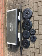 Reebok stel met les mills bodypump set stang gewichten, Gebruikt, Ophalen of Verzenden, Reebok, Set