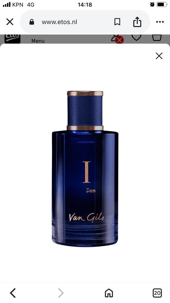 Van Gils Dare eau de toilette NIEUW, Ophalen of Verzenden, Nieuw