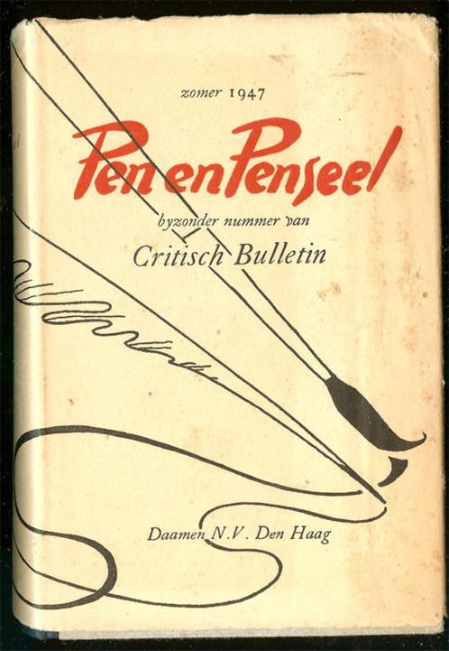 CRITISCH BULLETIN. Titel: Pen en Penseel. Bijzonder nummer v, Boeken, Kunst en Cultuur | Beeldend, Gelezen, Schilder- en Tekenkunst