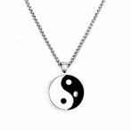 60cm x 3mm Visgraat Ketting + Yin Yang Hanger Dames Heren, Birgitta-Gracht 33, 6465 EL Kerkrade, Nederland, Verzenden, Nieuw, Esde2