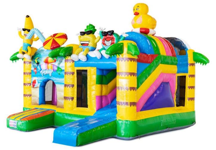 Summerparty springkussen te huur, Hobby en Vrije tijd, Feestartikelen | Verhuur, Zo goed als nieuw, Overige, Ophalen