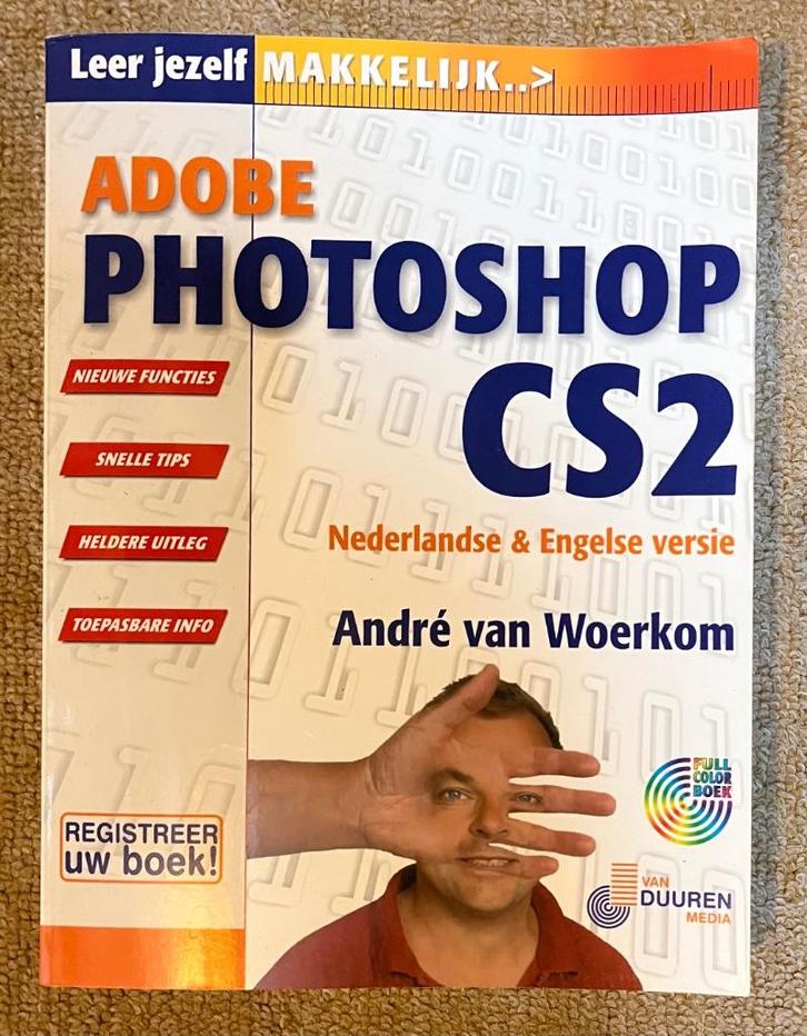 Leer Jezelf Adobe Photoshop CS2 en Photoshop Ontwerpgids, Boeken, Studieboeken en Cursussen, Zo goed als nieuw, Niet van toepassing