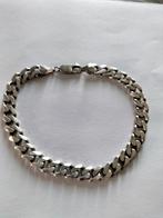 Prachtige antieke zilveren schakel armband ., Verzenden, Zilver, Armband