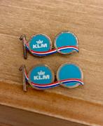 2 KLM Speldjes 100 Jaar Jubileum, Ophalen of Verzenden, Gebruikt, Transport, Speldje of Pin