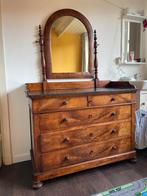 Antieke Commode/Ladenkast met Marmeren Blad, Ophalen