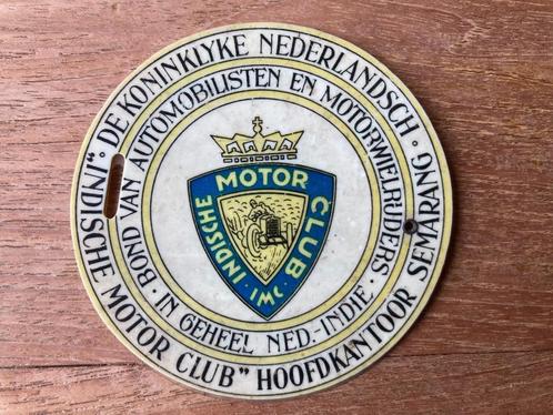 Nederlandsch Indische Motor Club embleem logo Semarang, Auto diversen, Auto-accessoires, Gebruikt, Ophalen of Verzenden