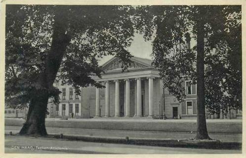 (301-446-035) Den Haag teeken Academie, Verzamelen, Ansichtkaarten | Nederland, Zuid-Holland, Verzenden